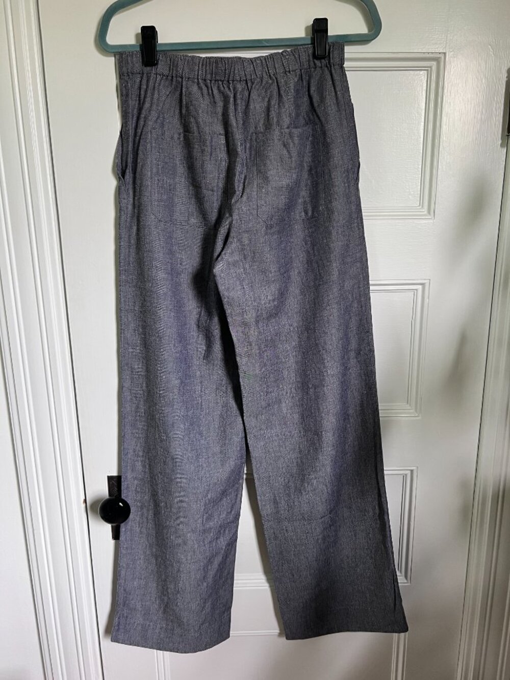 NWT Vince Women's Blue Mid Rise Casual Pull On Pants Size Small - Picture 5 of 9